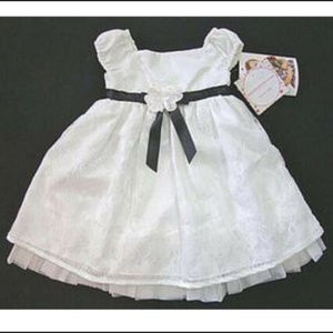 Sweet Heart Rose GIRLS Dress Lacey White Tulle